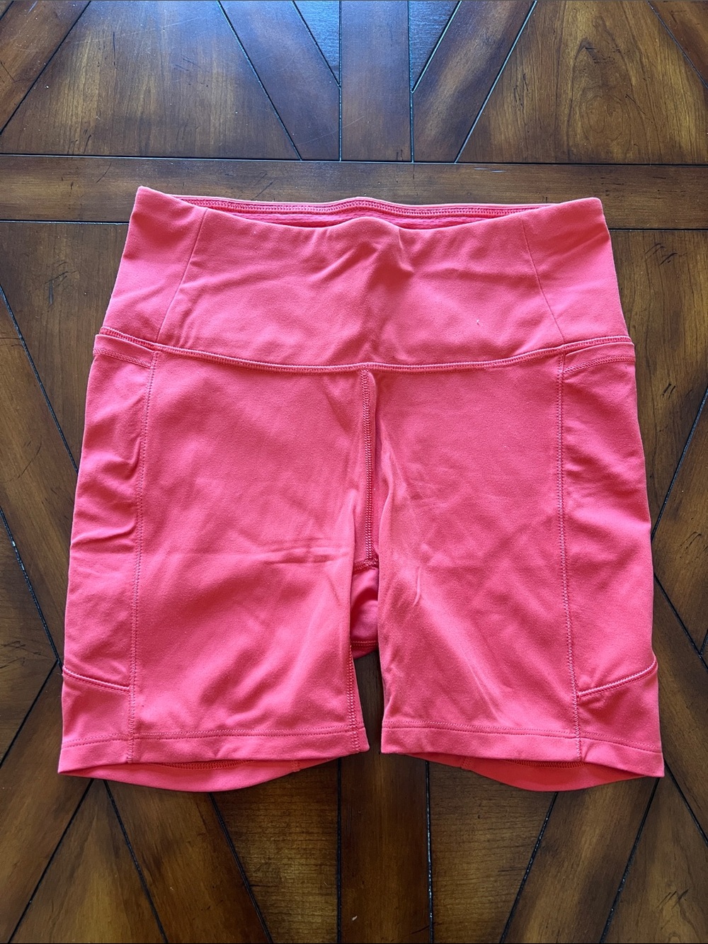 Women’s High-Waist Coral Bike Shorts